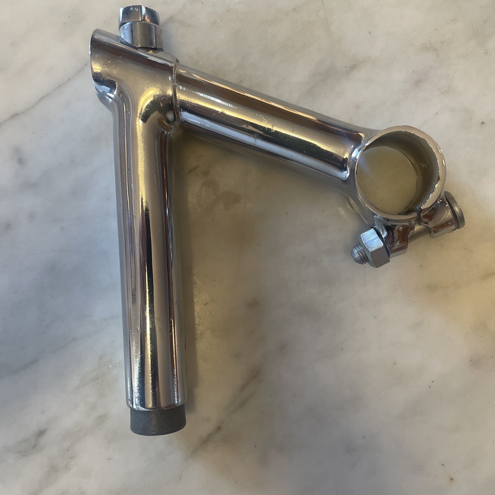 Vintage New-Old-Stock TITAN LUXE 1″ Quill Stem • 95mm • Chrome • Belgium. (NJ)