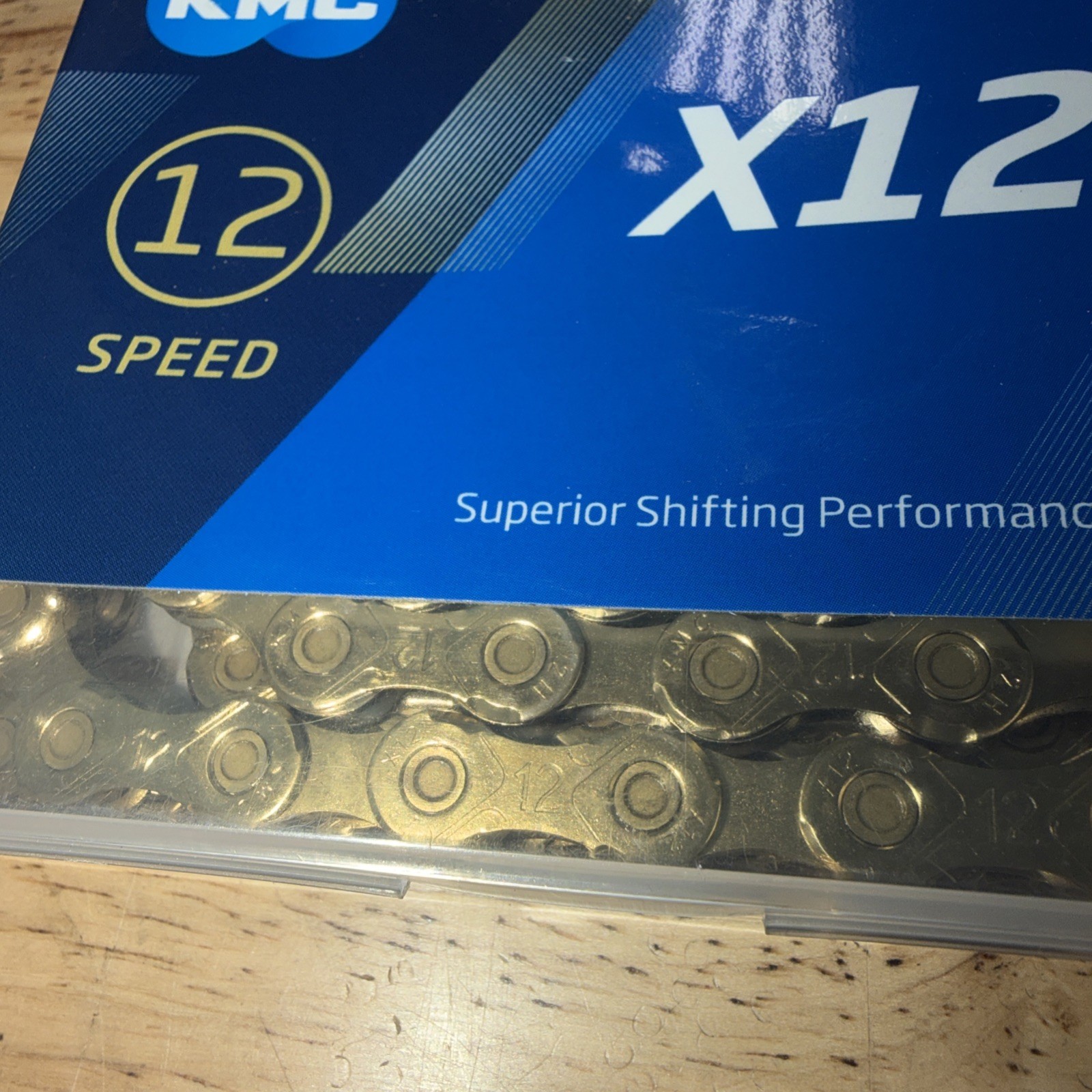 KMC X12 Ti-N Gold 12-Speed Chain w/ Master Link