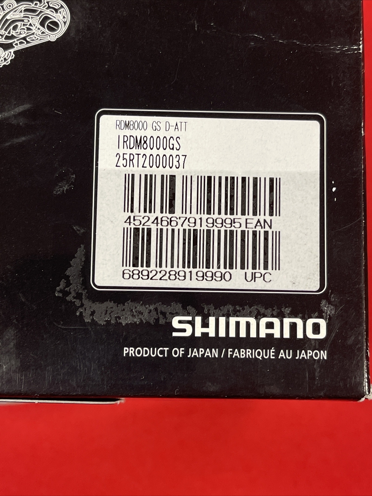 SHIMANO XT RD-M8000-GS Rear Derailleur 11 Speed Medium Cage Black W/ Clutch NEW