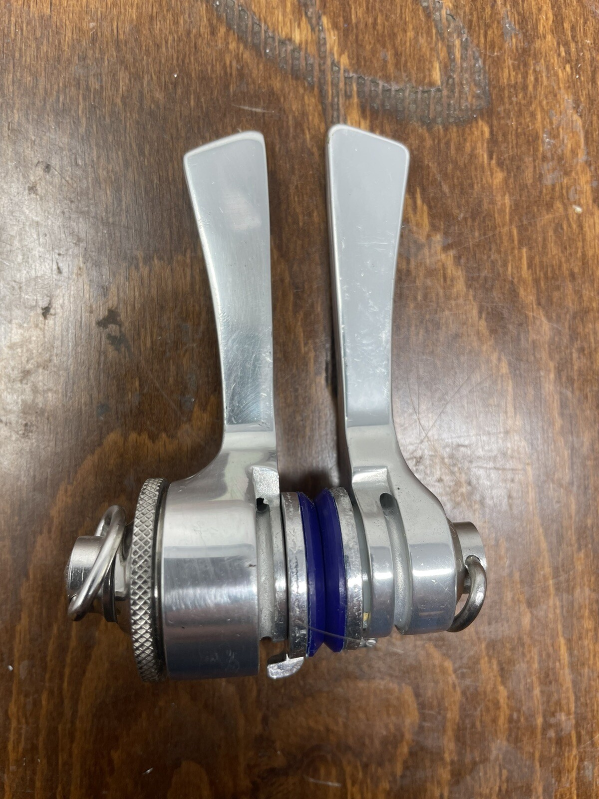Vintage NOS Campagnolo C Record Syncro Silver Downtube Friction Shifters D RARE