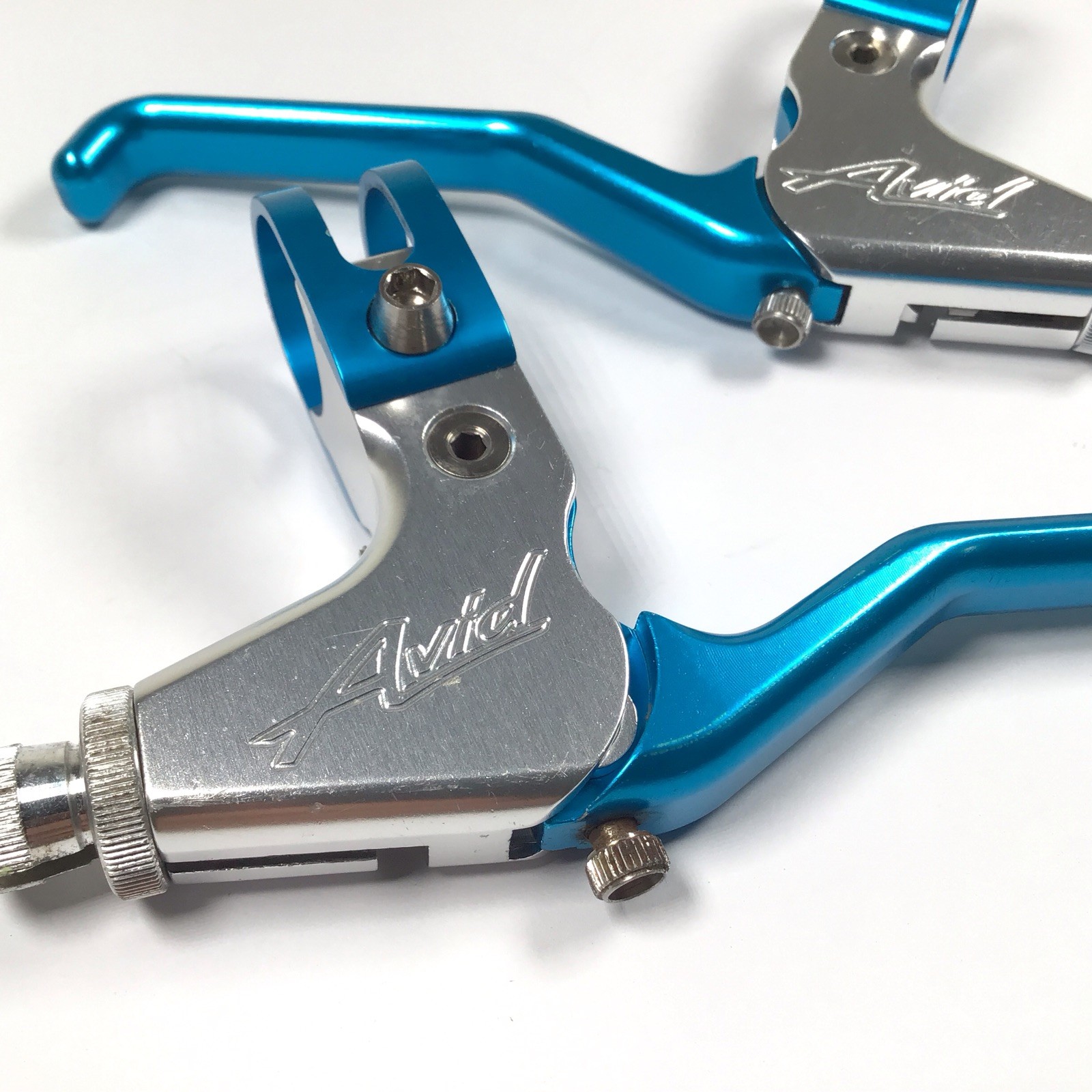 Avid Speed Dial Ultimate Cantilever Brake Lever Set Turquoise Blue Vintage MTB