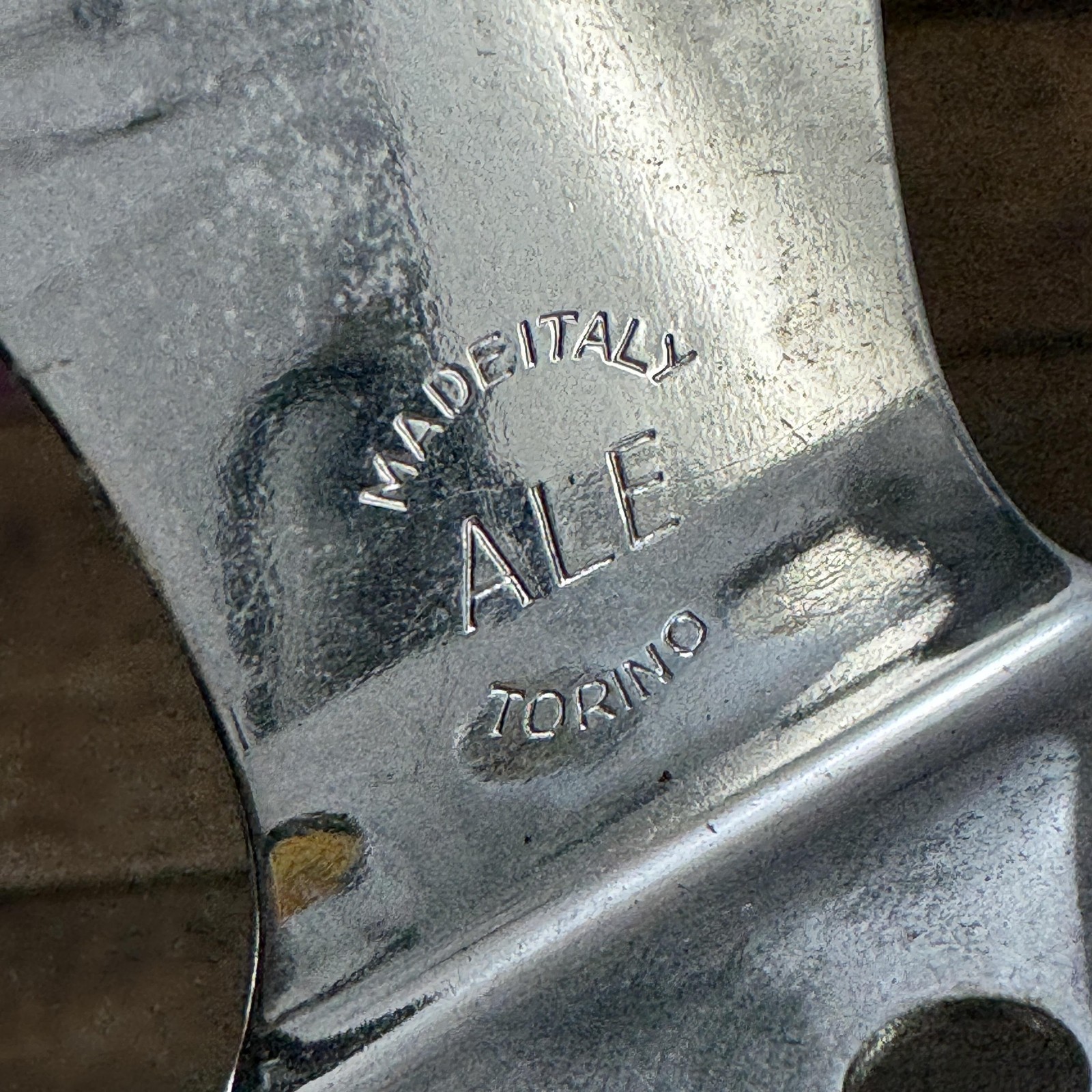 Vintage ALE Toe Clip Pair Chrome Steel 70g Road Track Bike Italy 1970s