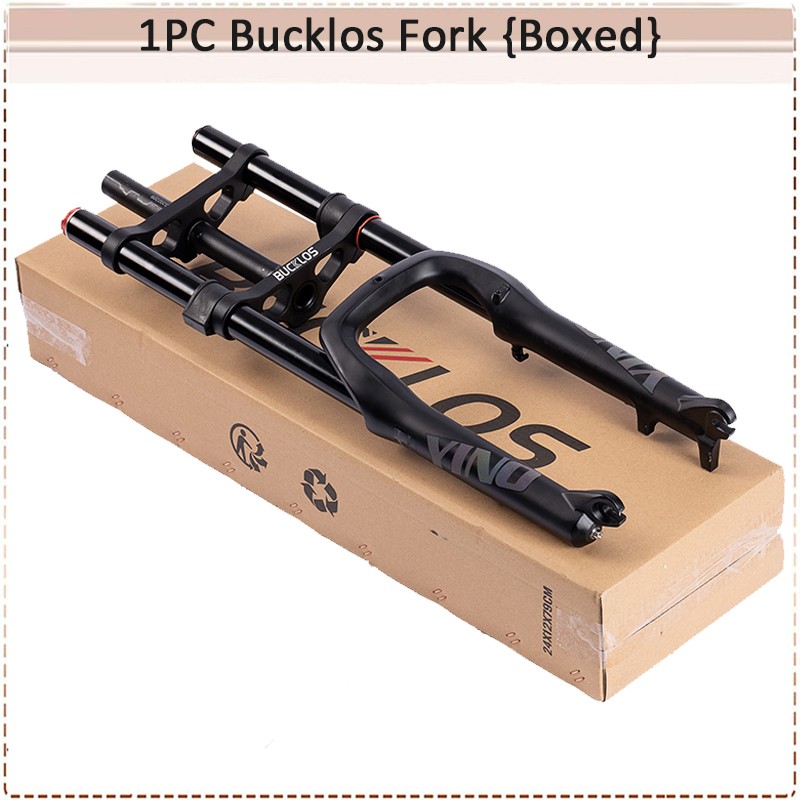 BUCKLOS YINO20 20” Suspension Air Fork 180mm Travel Snow E-MTB Bike 4.0 Fat Tire