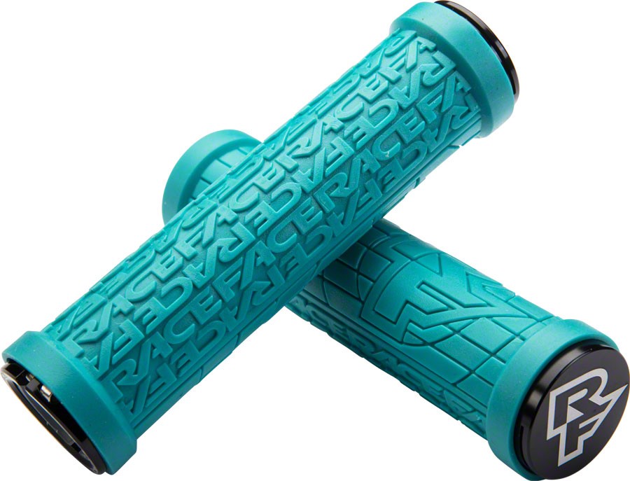 Grippler – RaceFace Grippler Grips – Turquoise, Lock-On, 33mm – Grip