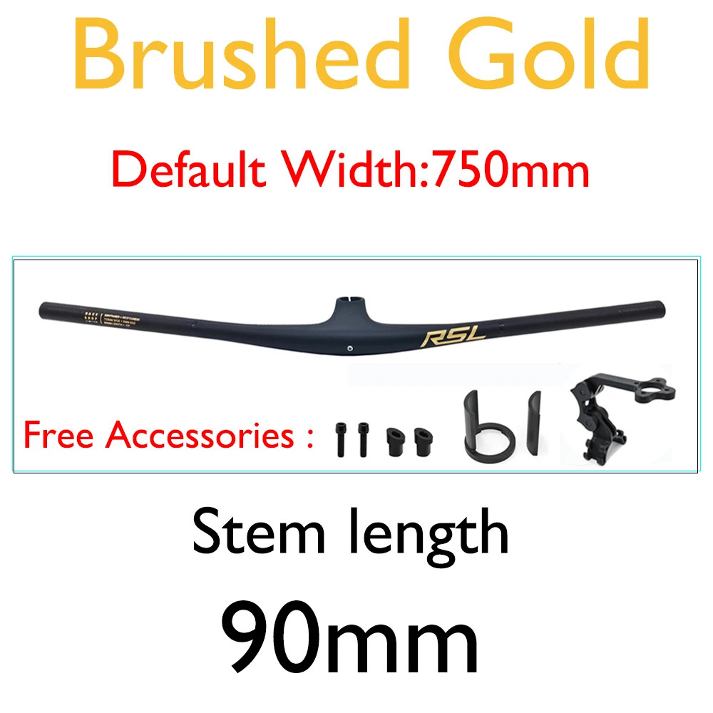 MTB Bike Integrated Carbon Handlebar -13° Stem with Computer Mount For XC/AM/FR