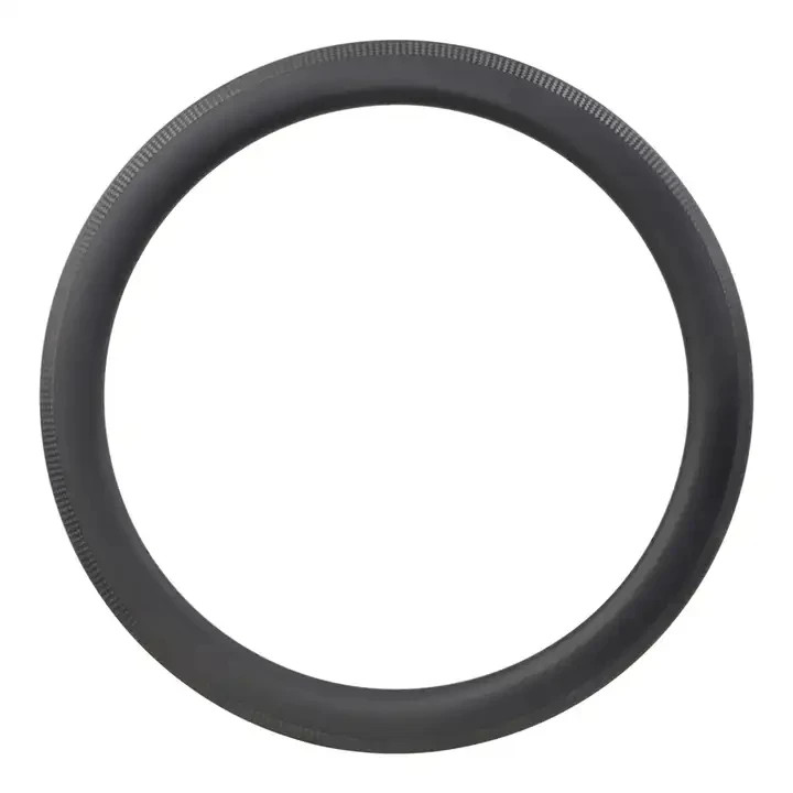 700C Carbon Rims 55mm Depth V/Disc Brake Road Bike Tubeless Rings UD/3K 2pcs