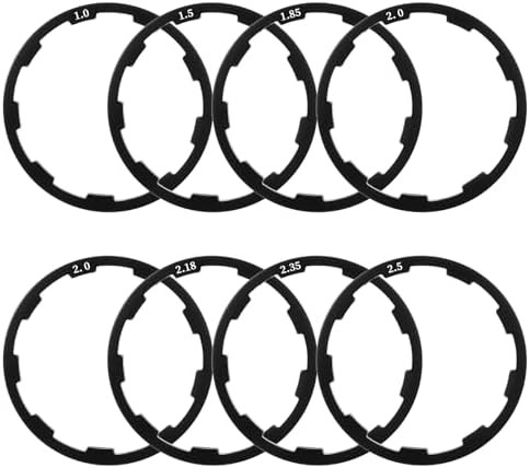 8 Pcs Headset Spacers for Bike Cassette, Bicycle Bottom Bracket Spacer 7/8/9/10/