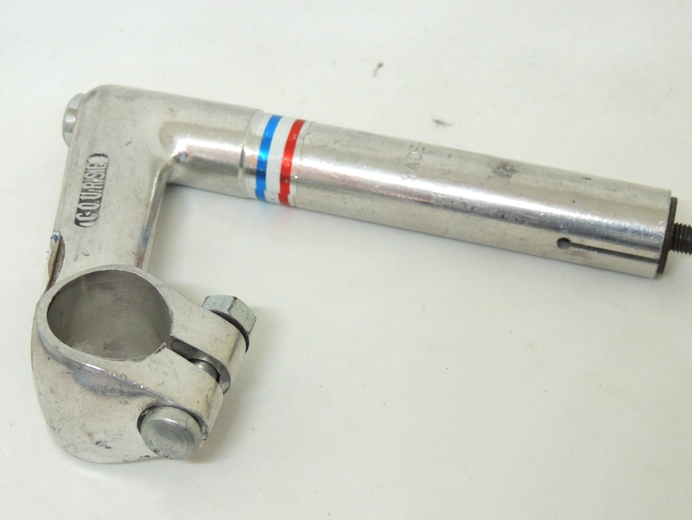 Vintage Belleri bicycle gooseneck quill stem 21.9mm x 90mm (NOS) Made in France