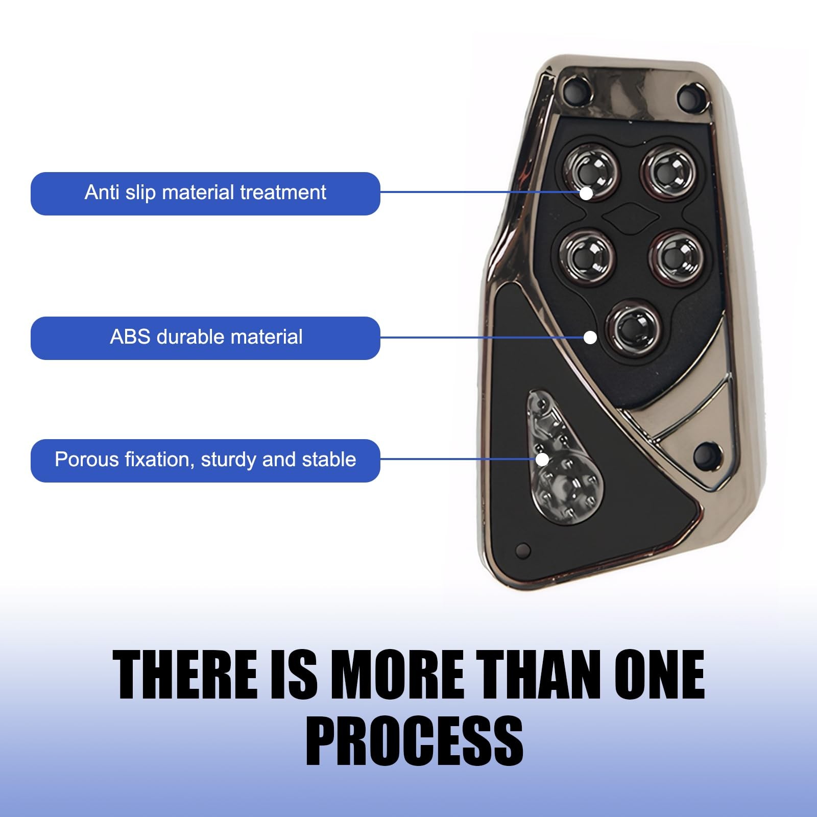 Car Pedal Covers, Automotive Brake and Accelerator Pedal Pad, Anti Black 2 PCS