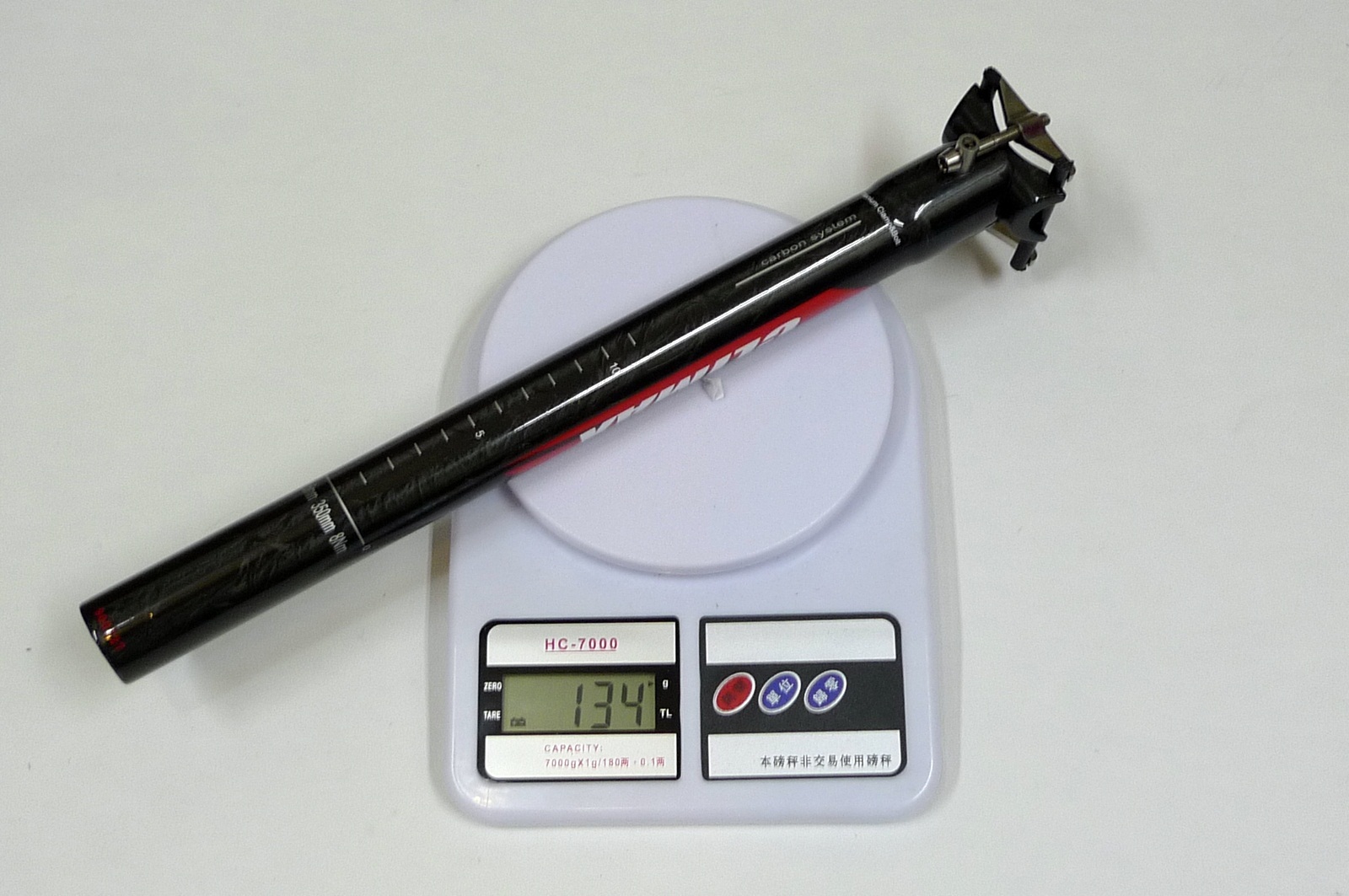 mr-ride 135g,30.9×350 Climax SP02C UD gloss carbon Seatpost Road MTB Black
