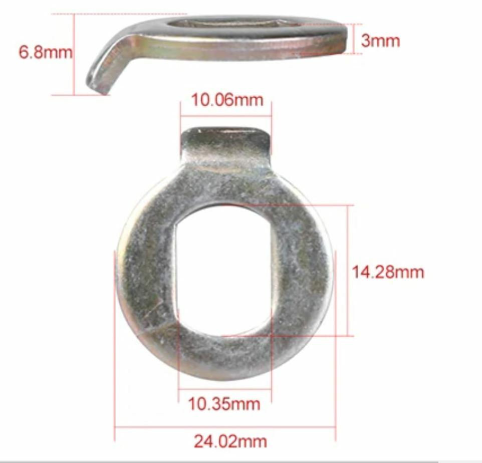 EBIKES e-bike Hub Motor Axle M14/10mm lock nut /lock washer /spacer
