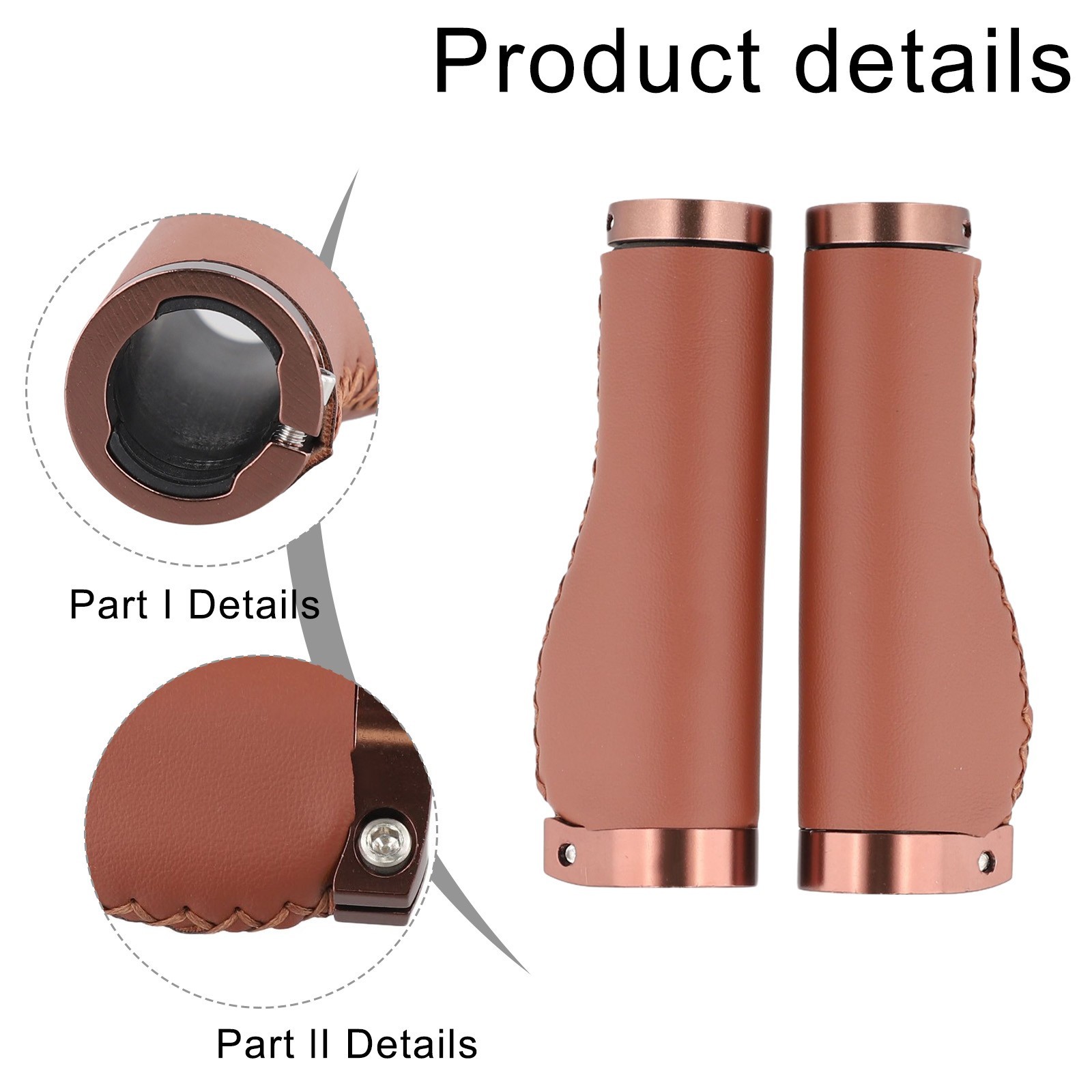 Bike Bicycle Anti-skid Ahock Handlebar Grips Long/Short Leather Handlebar Cover