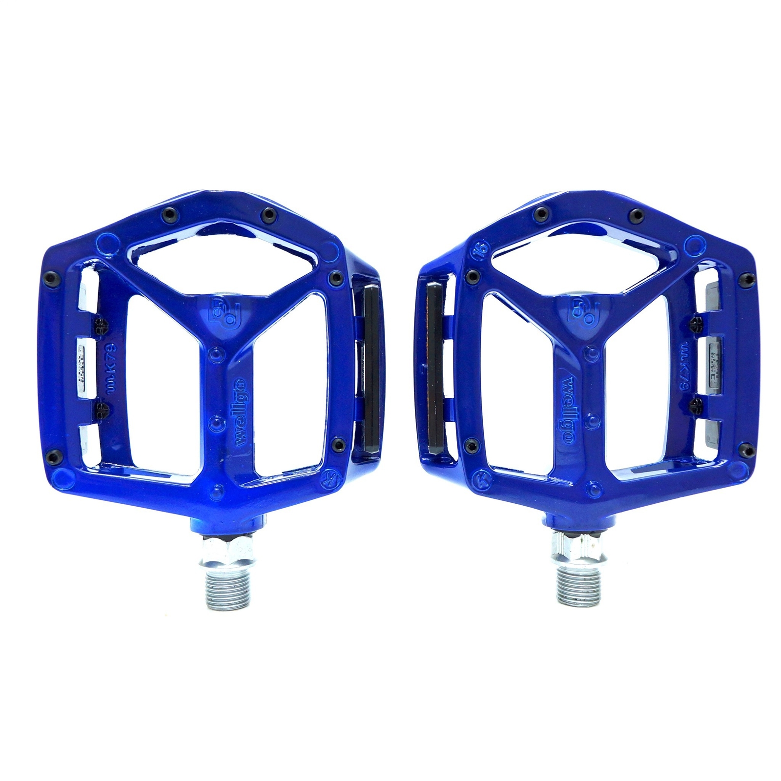 Wellgo MG-3 9/16″ Magnesium Bike Pedal MTB Downhill -Black/Silver/Red/Blue/Grey
