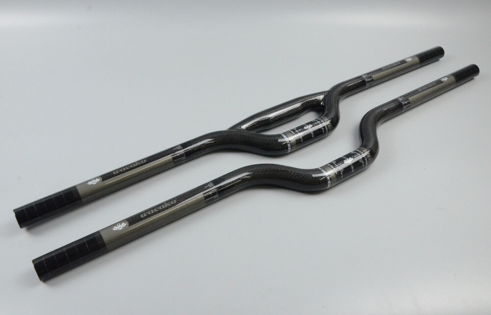 25.4/31.8mm MTB Handlebar Carbon Fiber Folding Mountian Bike Rise Bar 580-740mm