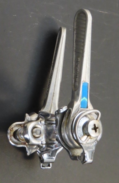 Vintage Shimano Deore Clamp on down tube friction shifters Japan