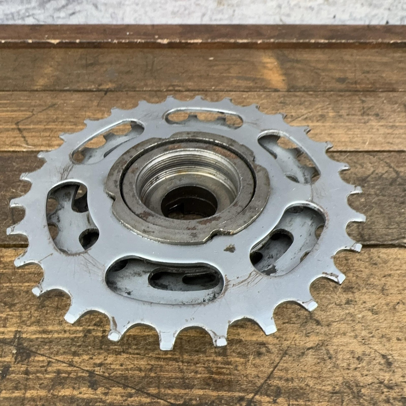 Vintage Suntour Freewheel 6 Speed 14-28T 28T Silver Steel 35×24 Japan Road