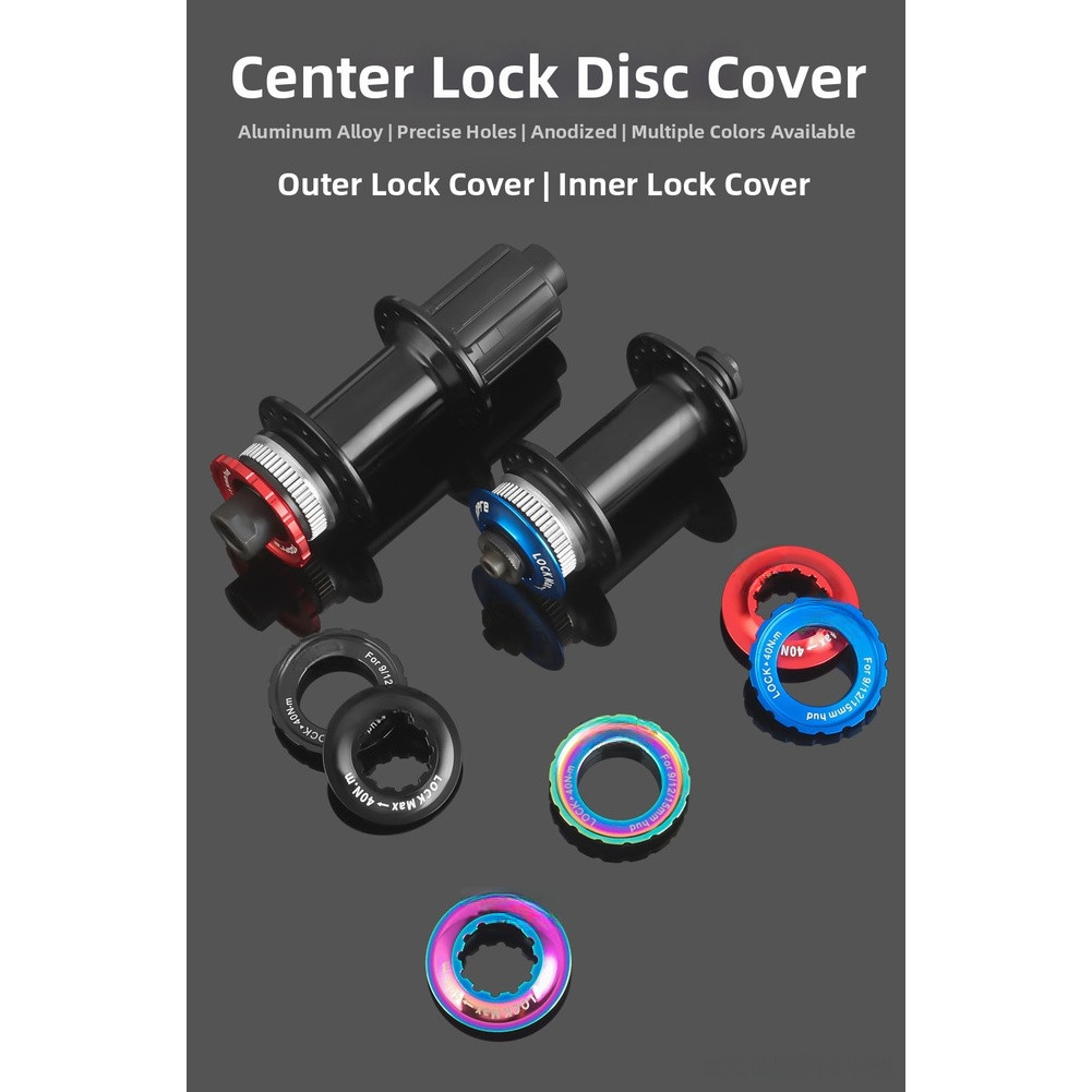 Aluminum Alloy Center Lock to Six Bolt Disc Brake Adapter for MTB Road Bikes