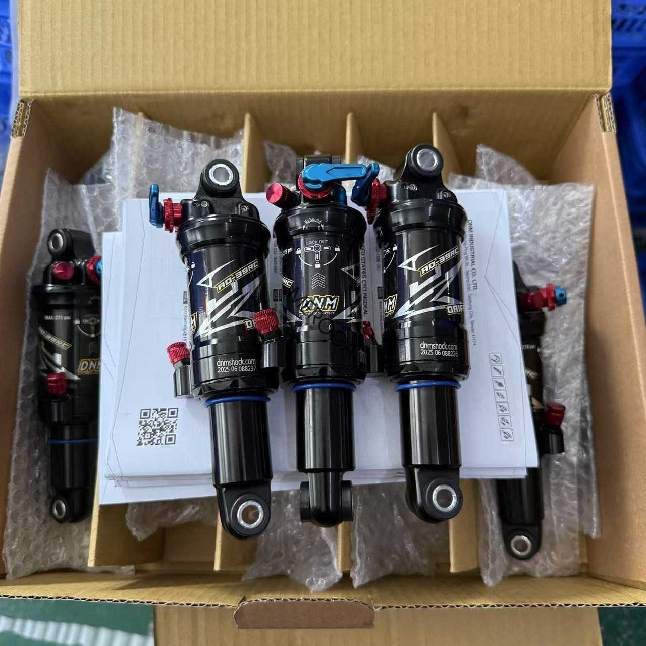 DNM AO-39RC Dual Air Shock Mountain Bike Rear Shock 3-Step Lockout 165/190/200mm