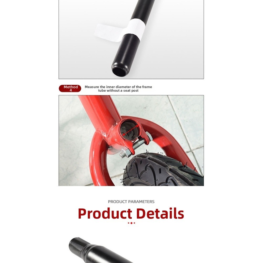 High Carbon Steel Bike Seatpost for Fixie and For Youth Bikes 25.4mm to 31.8mm