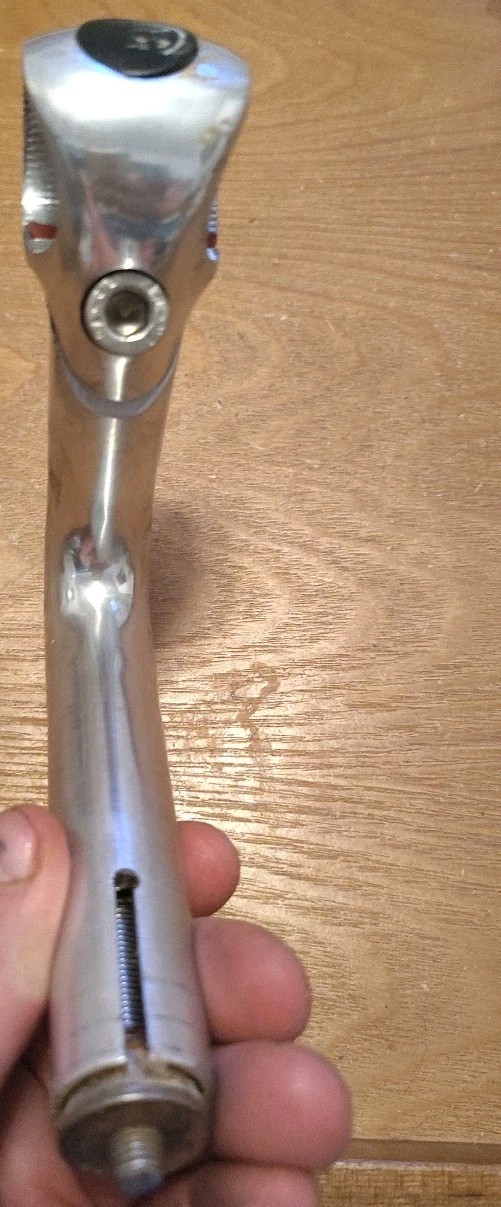 [82] Vintage Cinelli 1R Road Bike Handlebar Quill Stem C Pics 4 Measurements