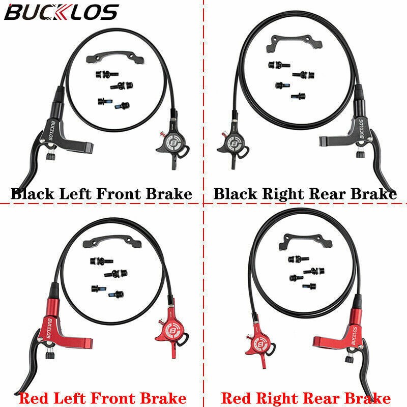BUCKLOS MTB200 Hydraulic Disc Brake Front Rear 160mm Bicycle 800/1500mm Aluminum