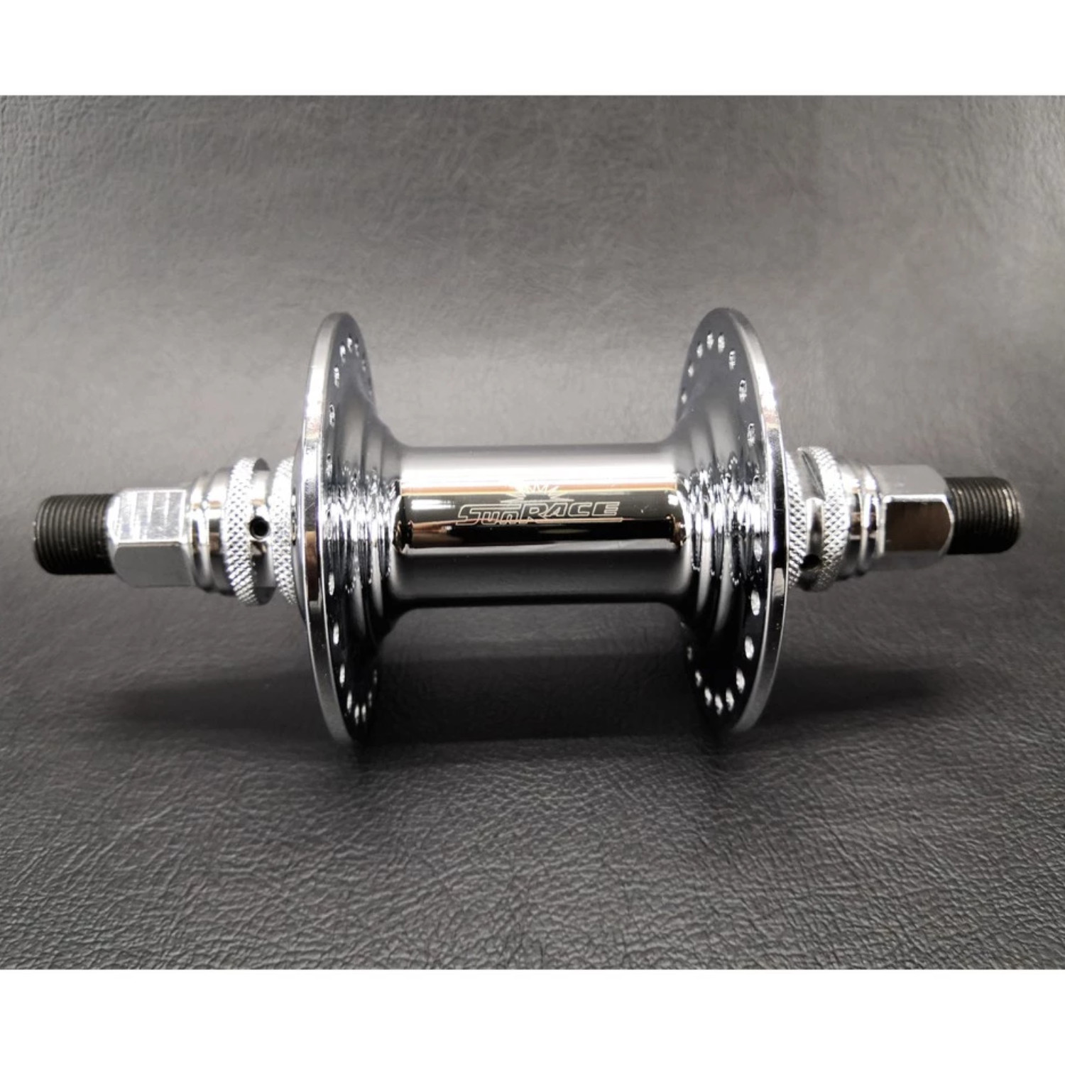 BMX NOS Sunrace Chrome Hub 48 Holes Old School CP 14mm Cr-Mo Axle -FREE SHIPPING
