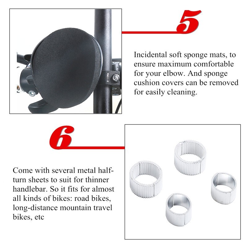 West Biking Bicycle Extender Rest Handlebar MTB Road Bike Triathlon Aerobars