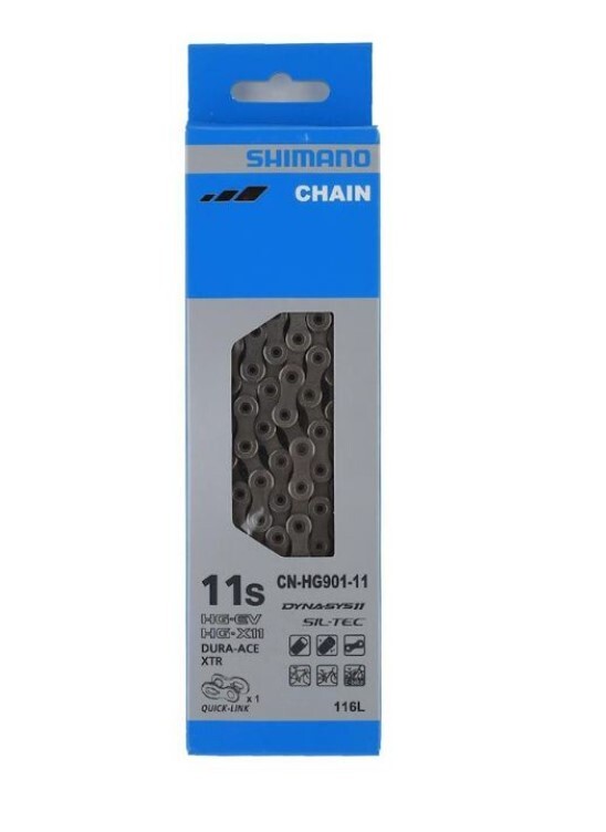 SHIMANO DA/XTR 11-SPEED CHAIN~CN-HG901-11 W/QUICK LINK NEW ICNHG90111116Q