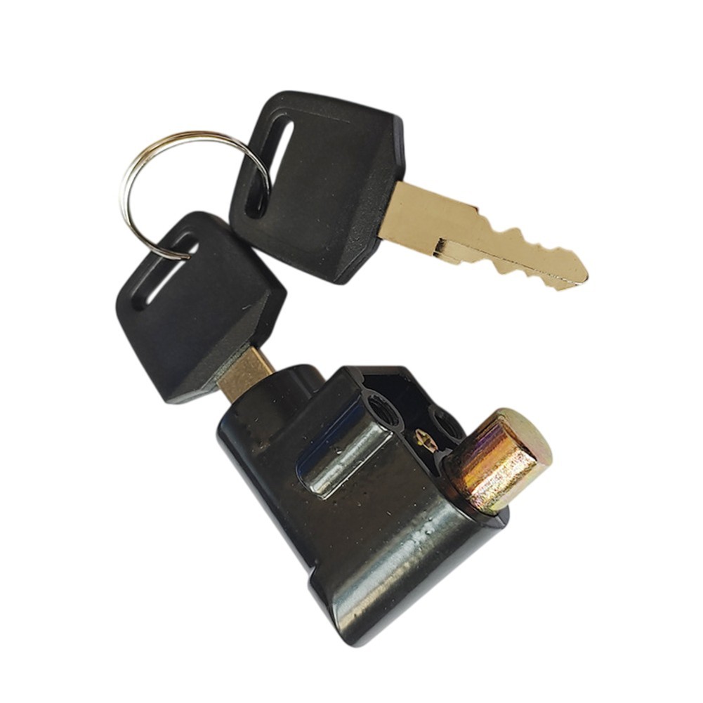 Aluminum Box Lock for Hailong E-bike Head Tube 8 cm x 6 cm x 5 cm Black