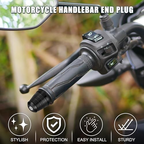 Motorcycle Handlebar End Plug Aluminum Alloy 18mm-20mm 0.71″-0.79″ 33.5mm OD