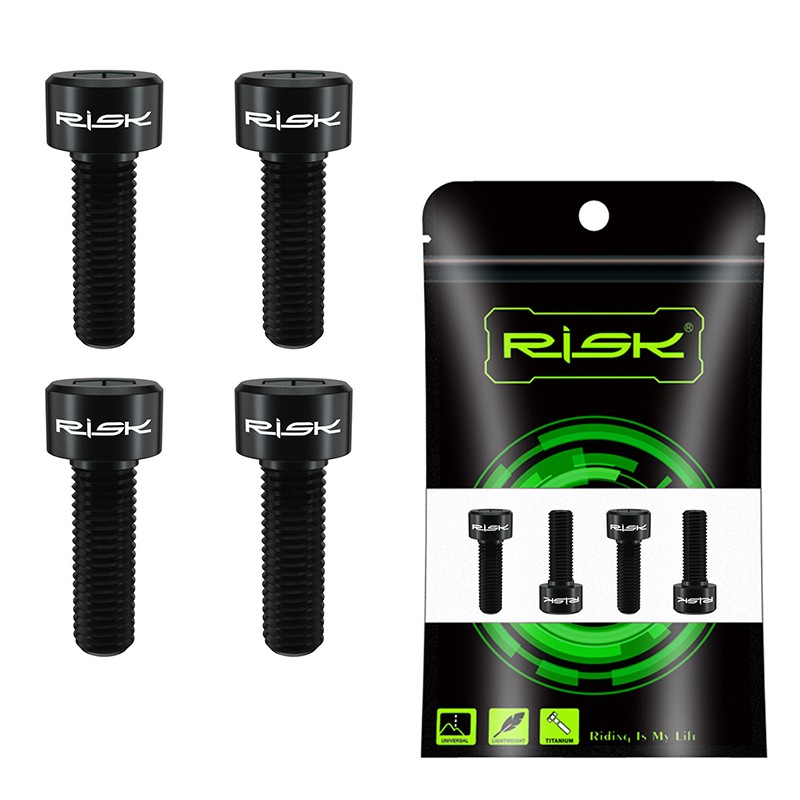 4X M6x16/18/20mm Titanium Bicycle Disc Brake Fixing Bolts Bike Caliper Screws