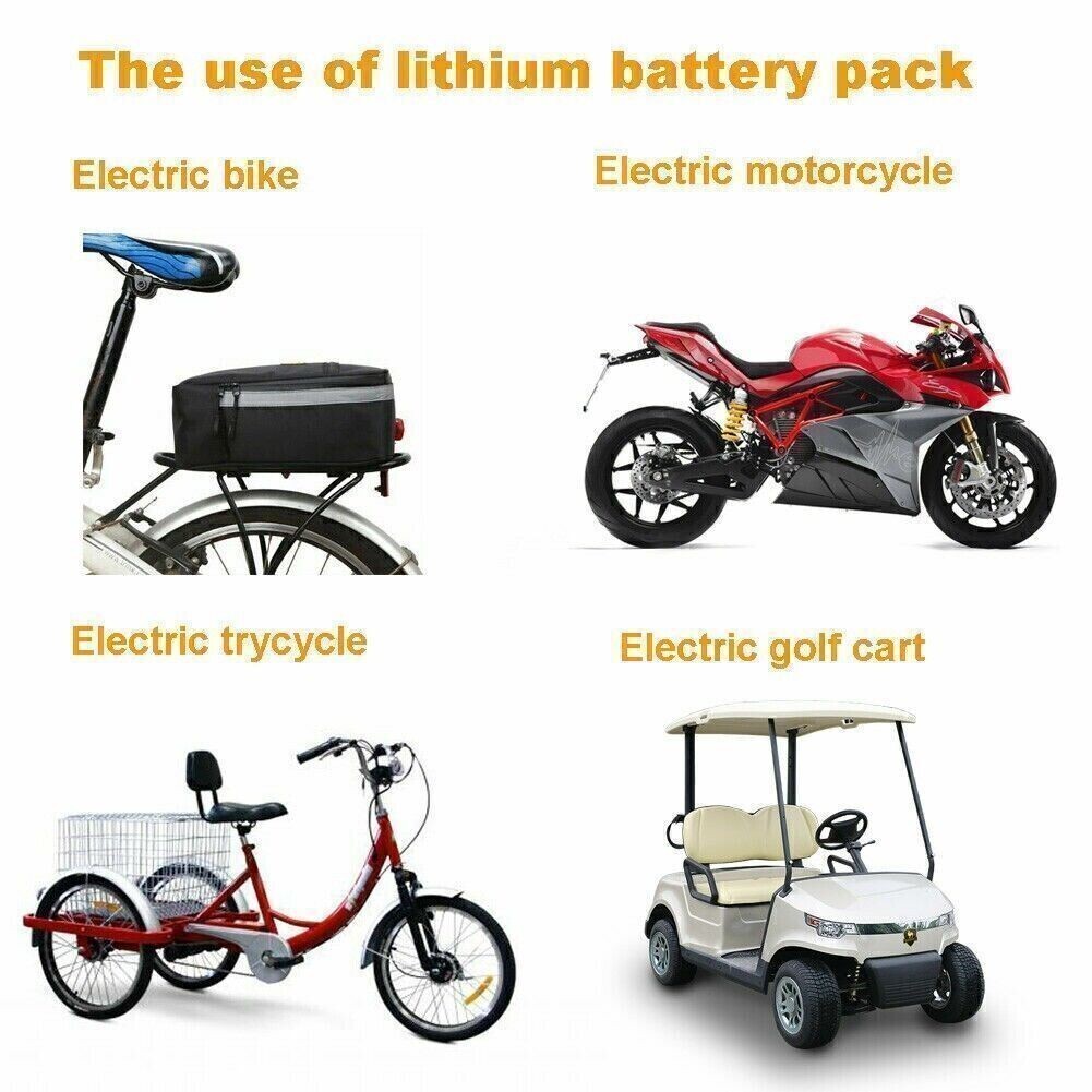 52V 30Ah 30000mAh 200-2600W Electric Bike Bicycle Ebike Lithium Battery 50A BMS