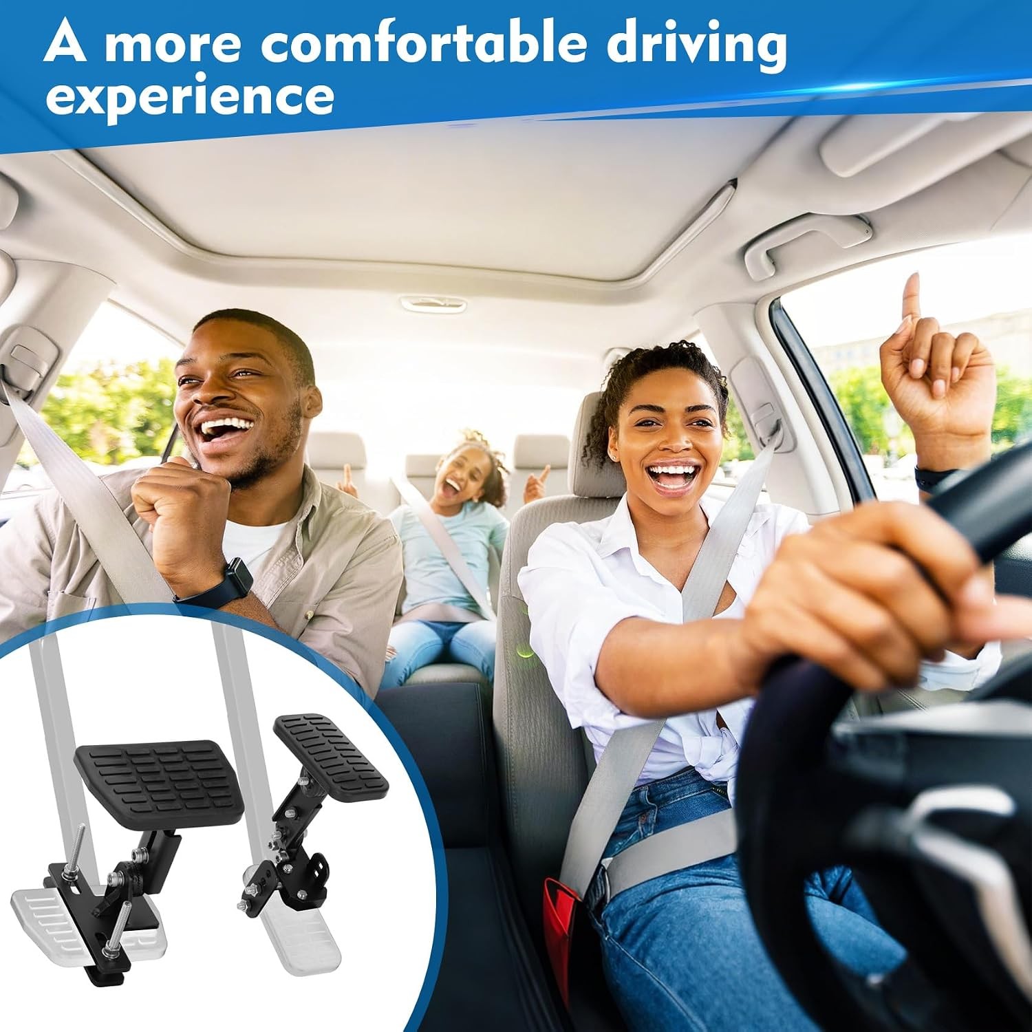 Pedal Extenders for Short Drivers-Brake pedals suitable for most models