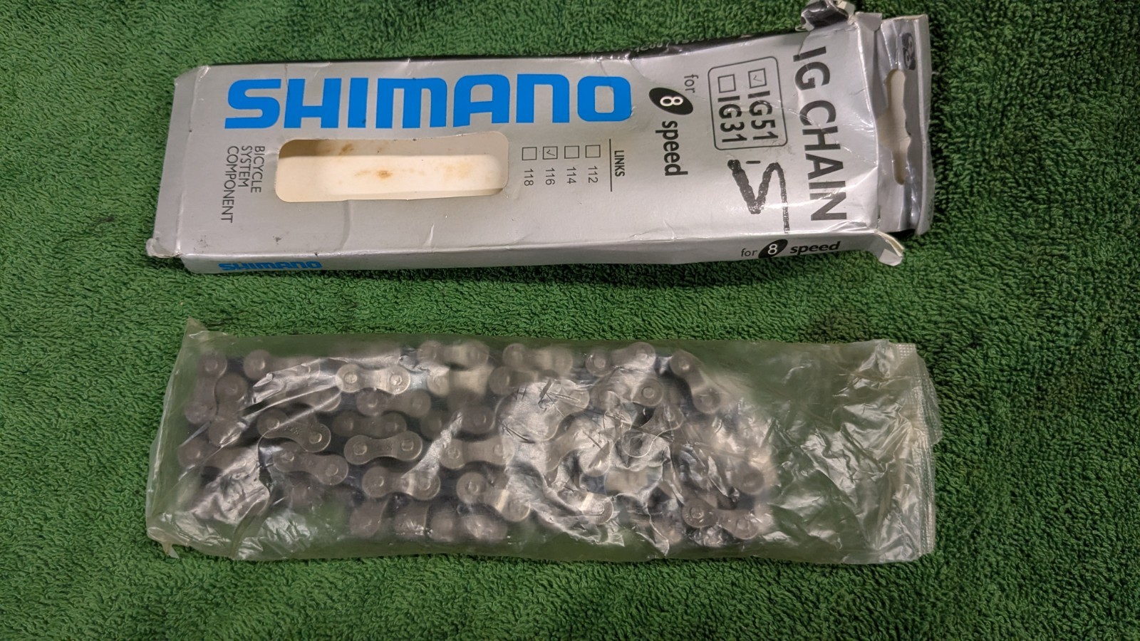 Shimano IG 51 8-SP Bicycle Chain 116 Links Vintage New In Package