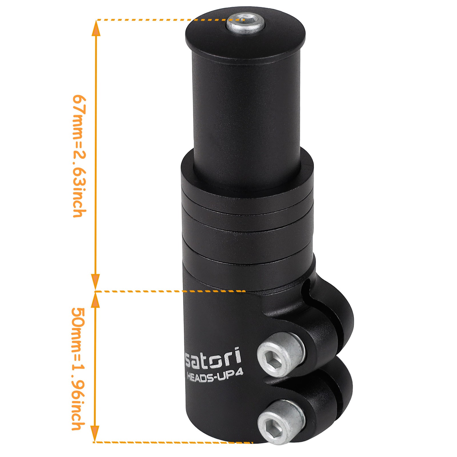 SATORI MTB Fork Stem Extender Raise 1-1/8″ – Adjustable Handlebar Height