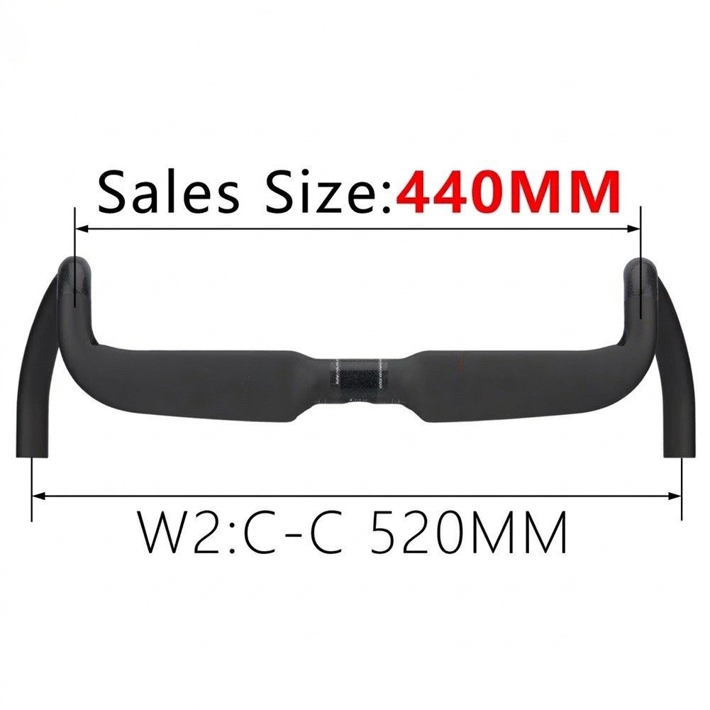 For GRAVEL Bike Handlebar Carbon Fiber 31.8mm Stem Clamp 78mm Reach 110mm Drop