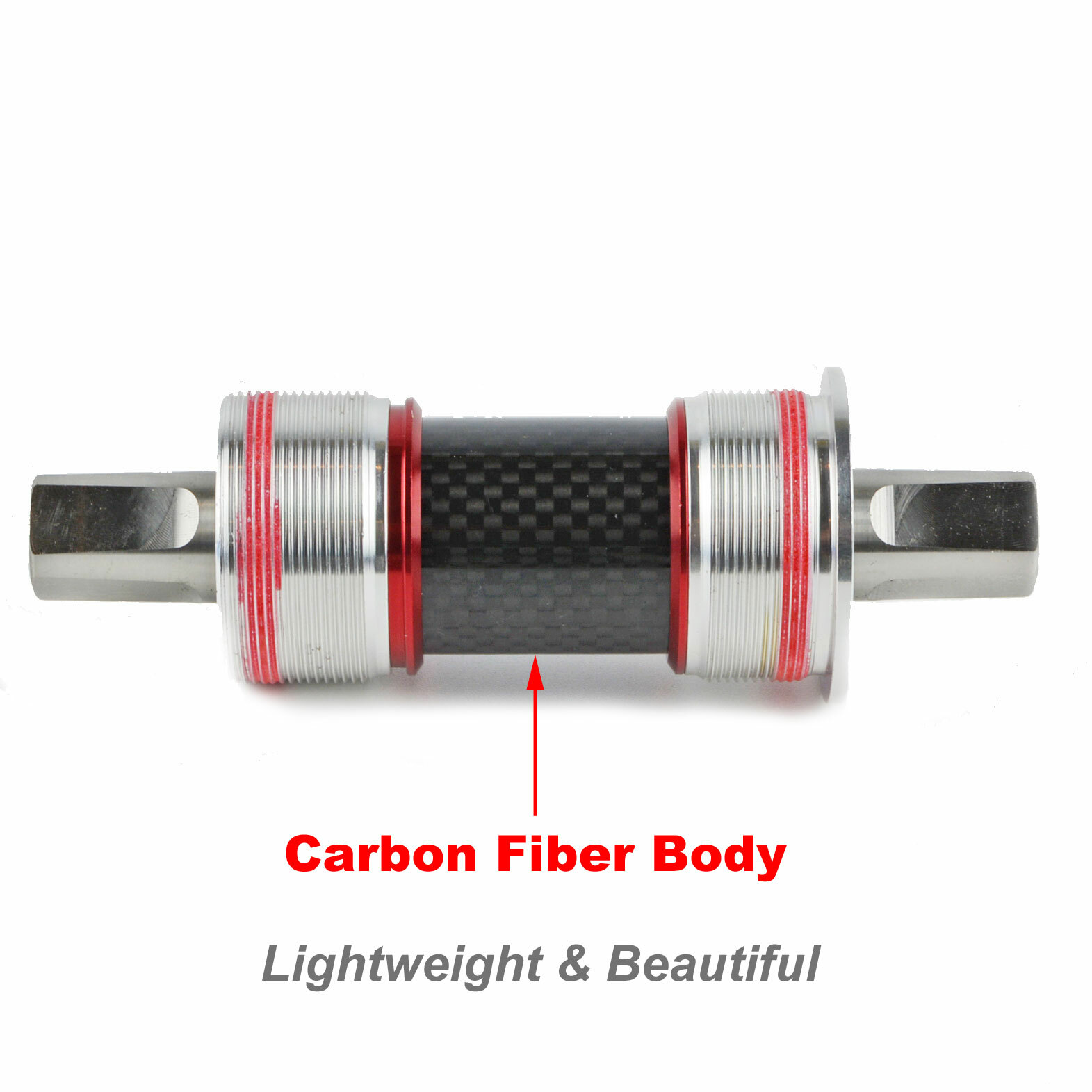 OMNI Racer Square Taper Titanium Bottom Bracket: CHORUS, RECORD 70x111mm ITALIAN