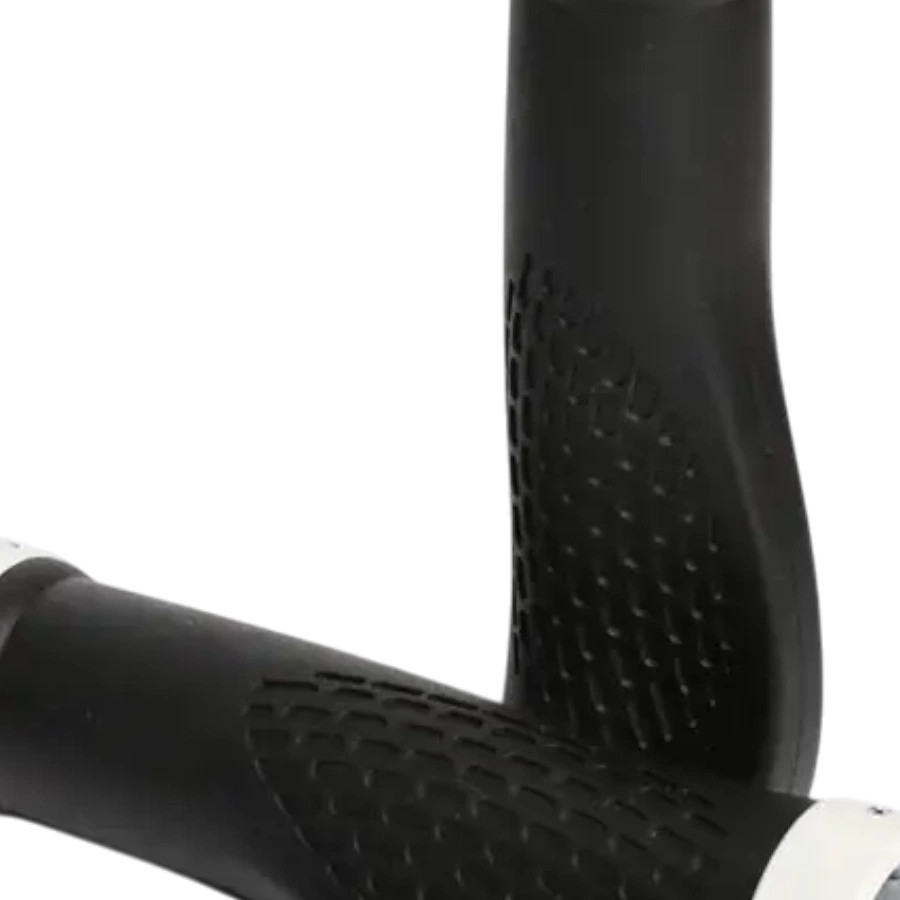 Handlebar Grips Ergonomic Rubber Grip White for E-Bike City Wheel MTB