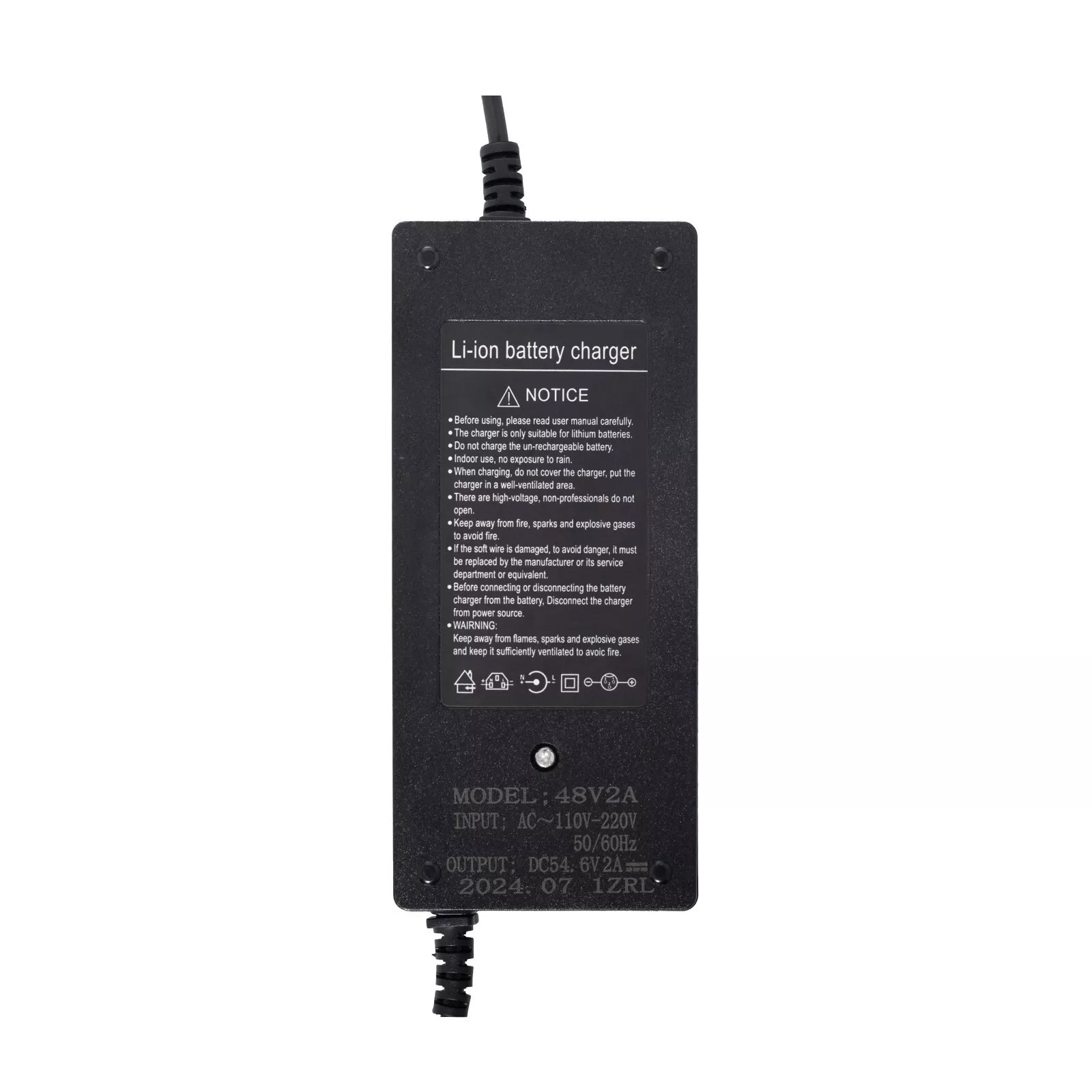 54.6V2A5A Smart Battery Cha rger Fo r 48V Lithium Battery Elect ric Bic ycle UUG
