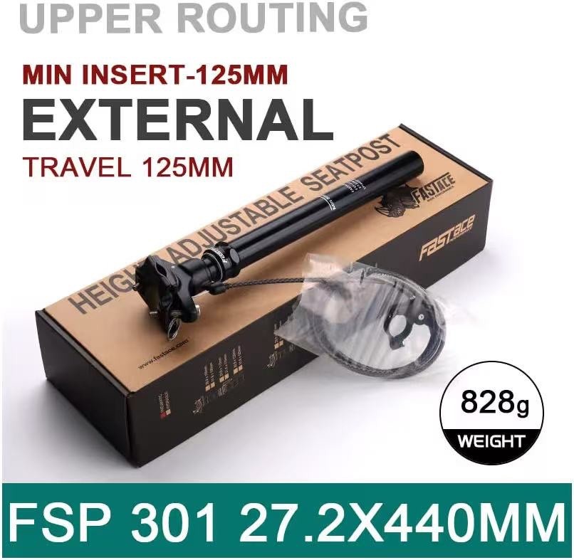 Dropper Seatpost MTB 125mm Travel 27.2/30.9/31.6mm Internal External Cable Route