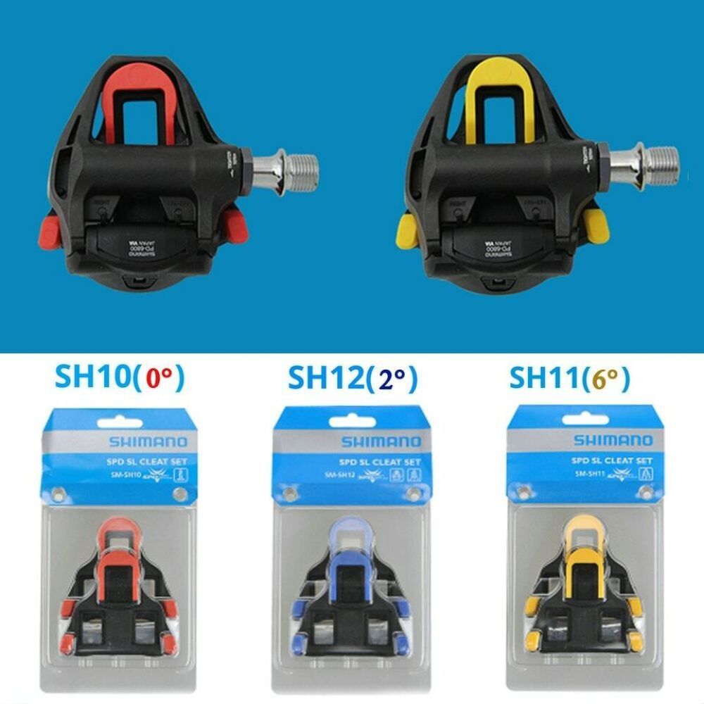 SHIMANO CLEATS SM-SH10 SM-SH11 SM-SH12 RED YELLOW BLUE SPD-SL PEDALS SHOE BIKE