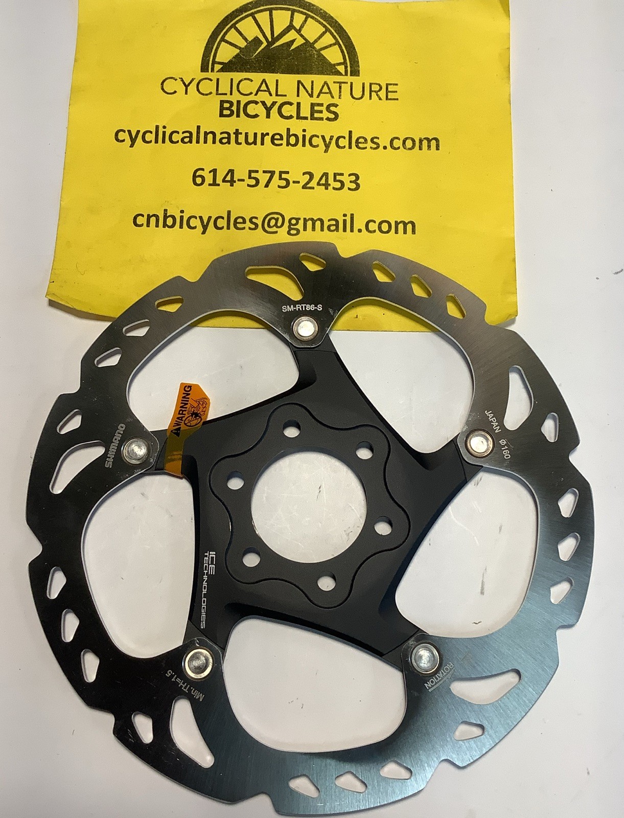 Shimano SM-RT86 Disc Brake 6-Bolt Rotor 160mm, Deore XT, in original packaging