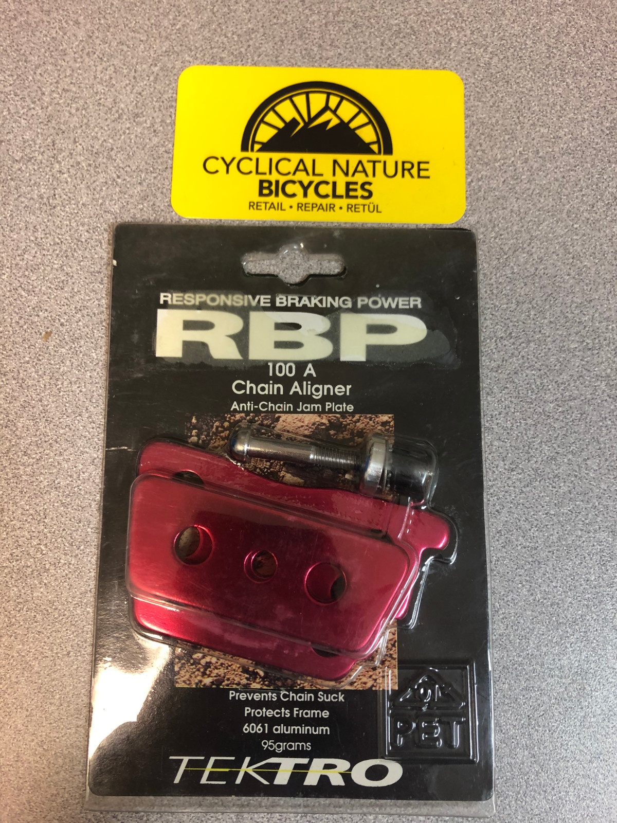Tektro Anti-Chain Jam Plate-Red