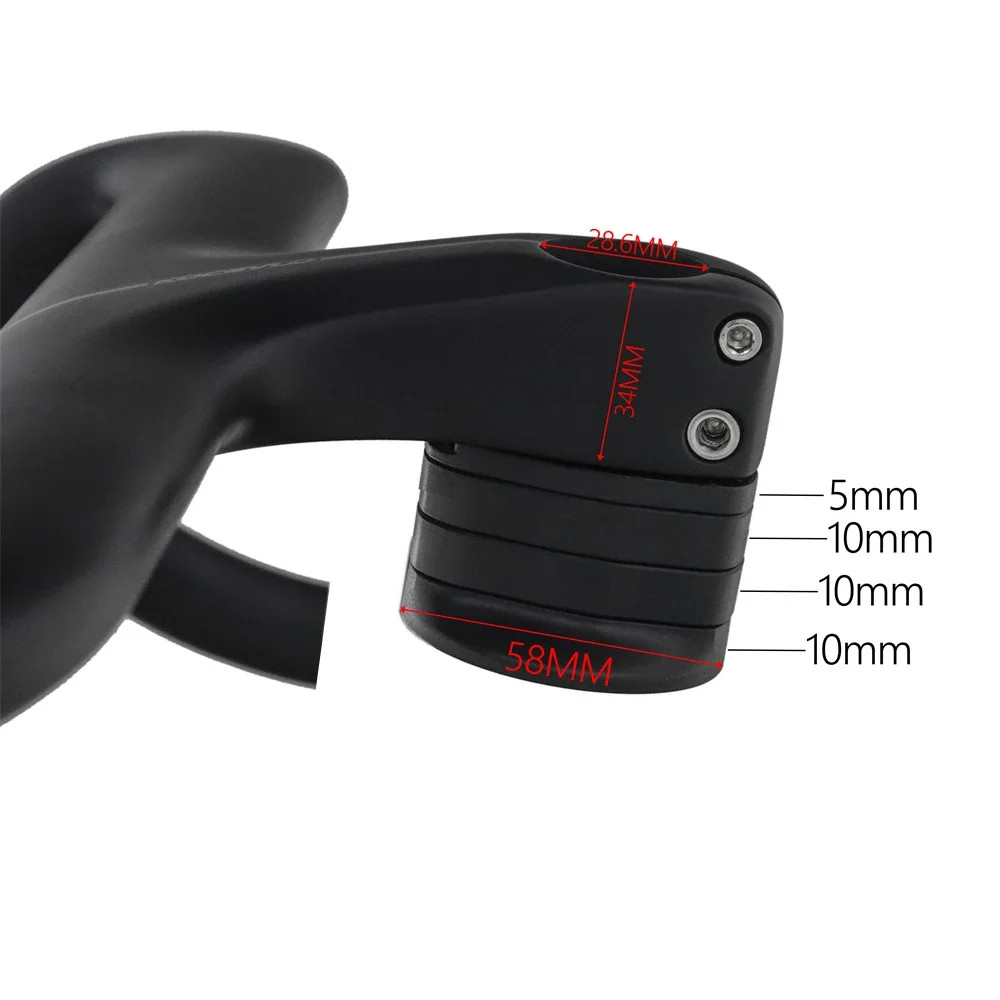 Full Carbon Integrated Handlebar for Road Bike with Spacers Bike Parts