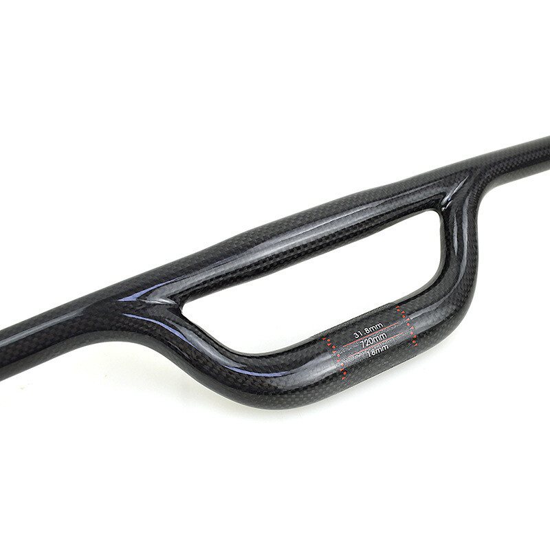 25.4/31.8mm Full Carbon Bicycle Handlebars Mountai Bike Rise Bar 660/680/700mm
