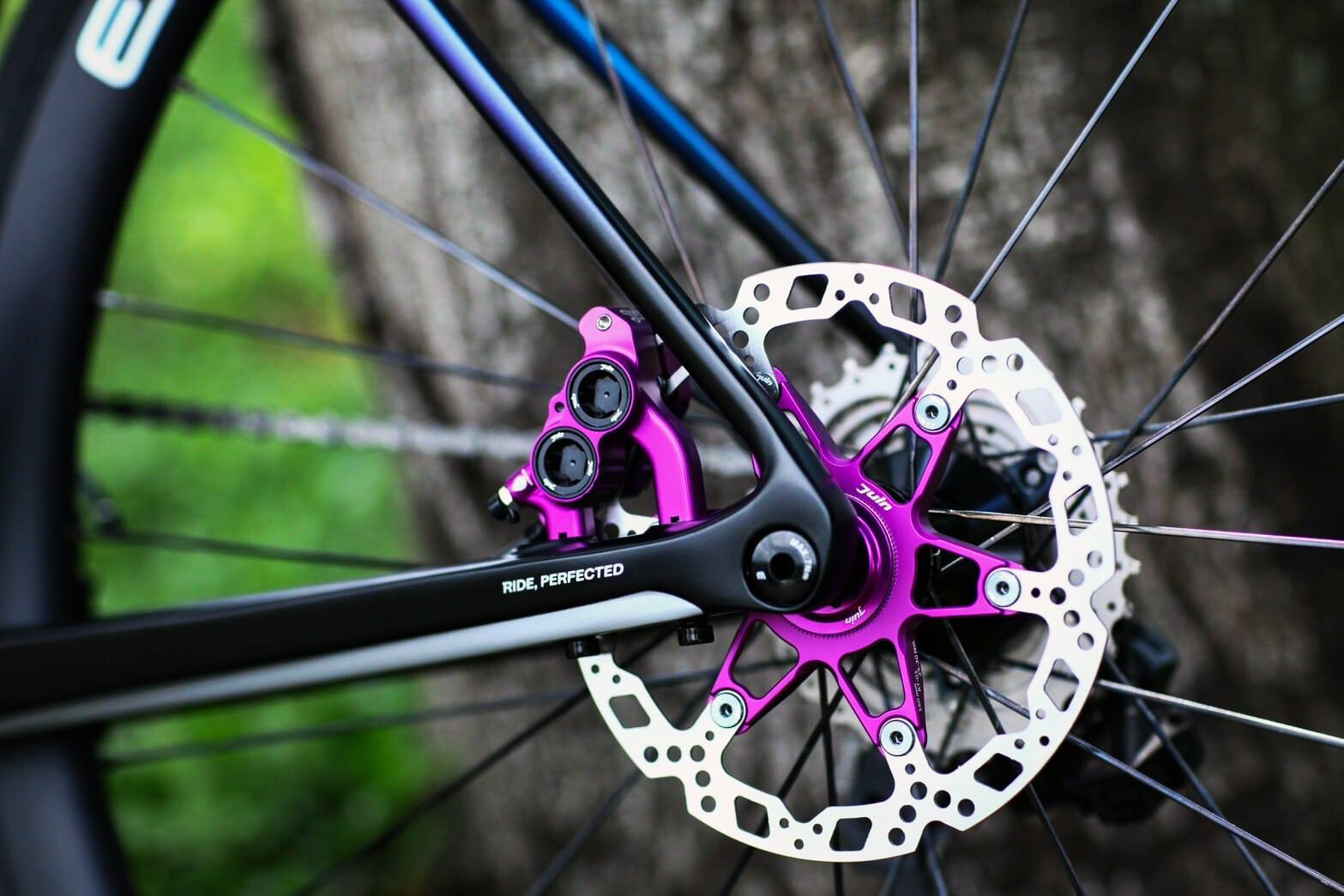 Juin Tech ETF Road Cyclocross eBike Riding 4-Piston Hydraulic Brake Caliper