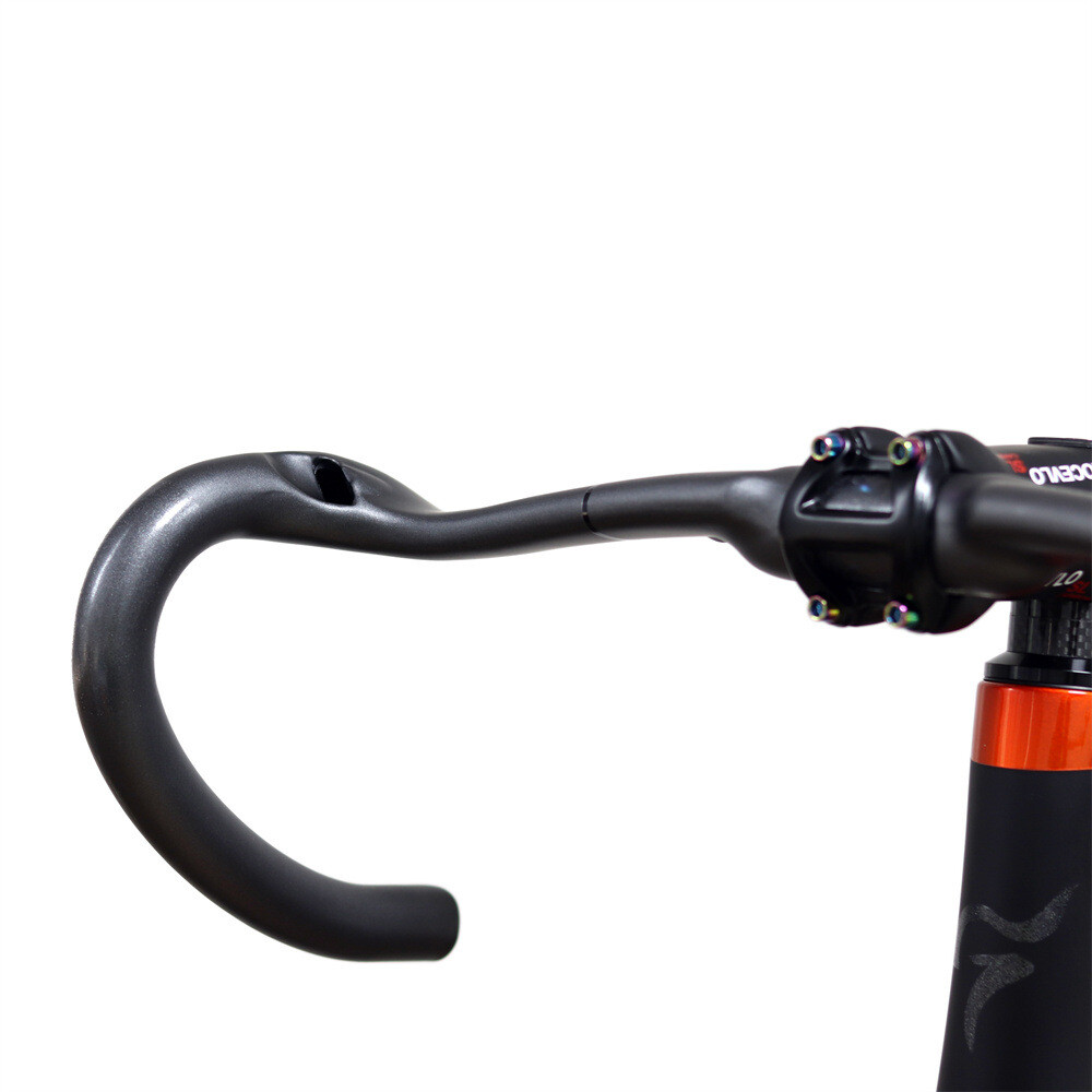 Carbon Fiber Drop Bar Aero Bar Road Bike Handlebar 31.8*380/400/420/440mm Matte
