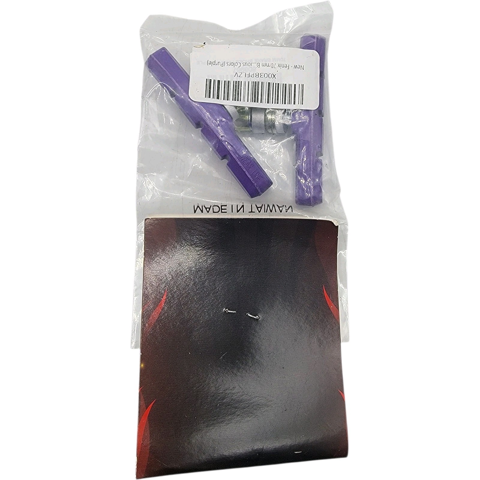 feNIX 70mm Purple BMX Bike Bicycle Brake Pads Custom Color NEW OLD STOCK NOS