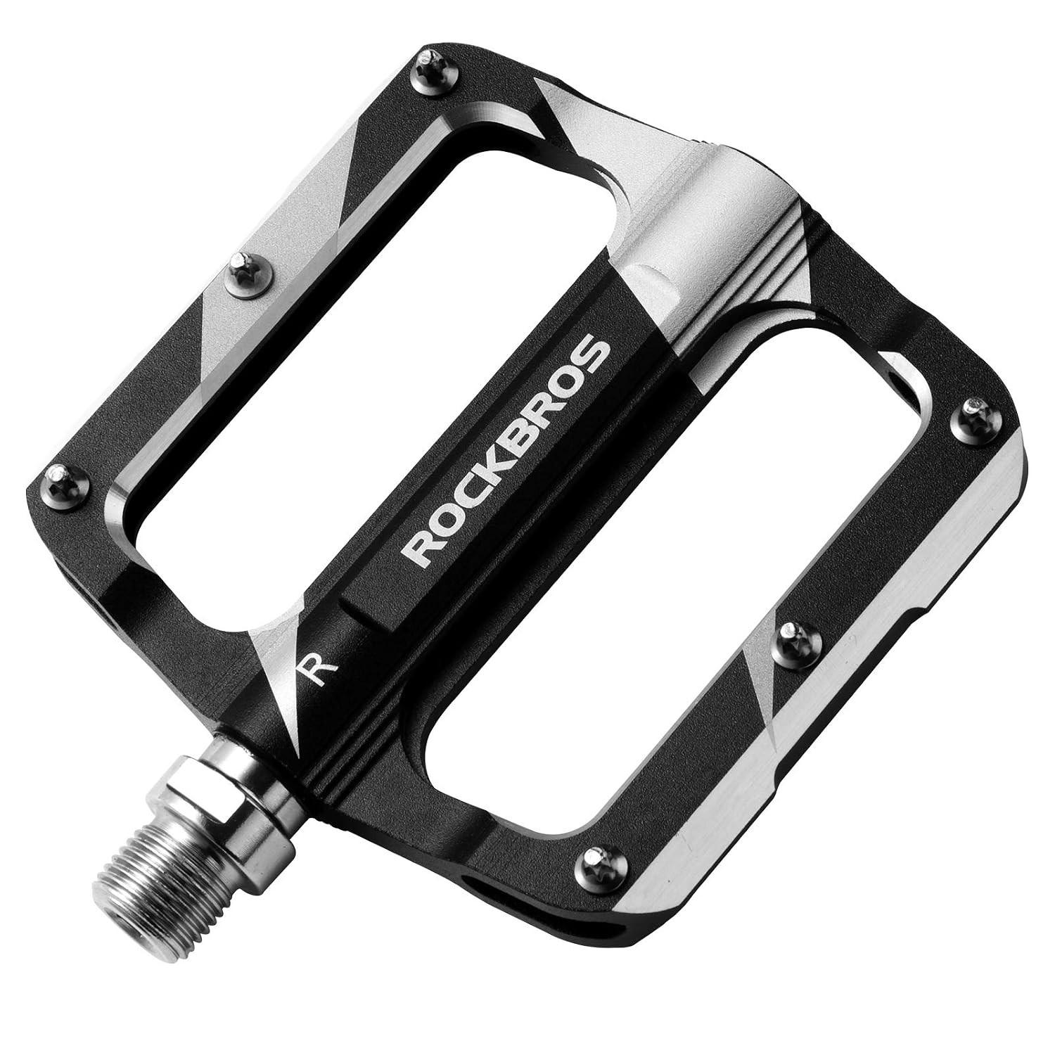 Rock BROS Mountain Bike Pedals Flat Bicycle MTB Pedals 9/16 Lightweight Road Bik