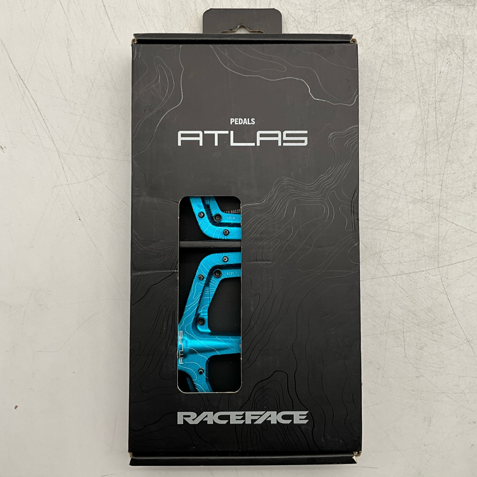 Race Face Atlas Pedal Set Blue Aluminum Platform 9/16” Turquoise 5291250
